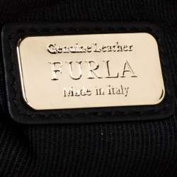 Pre Owned Furla Multicolor Camo Leather Piper Dome Satchel