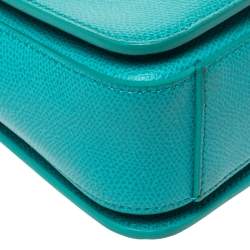 Pre Owned Furla Turquoise Leather Metropolis Shoulder Bag