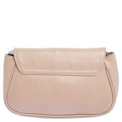 Pre Owned Furla Beige Leather Chain Shoulder Bag