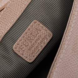 Pre Owned Furla Beige Leather Chain Shoulder Bag