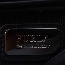 مملوكة مسبقًا حقيبة كروس فورلا "ميني متروبوليس" جلد قصات ليزر أسود و مرصعة عقيق يماني