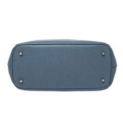 Pre Owned Furla Dark Grey Leather Small Linda Tote