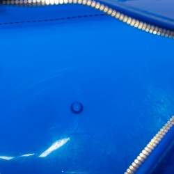 مملوكة مسبقًا Furla Blue Glossy Rubber Mini Candy Satchel