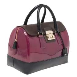 Pre Owned حقيبة فورلا كاندي جلد ومطاط ثلاثية اللون