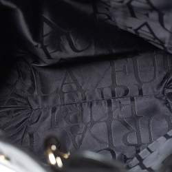 Pre Owned Furla Black Leather Alissa Tote
