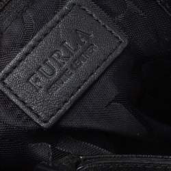 Pre Owned Furla Black Leather Alissa Tote