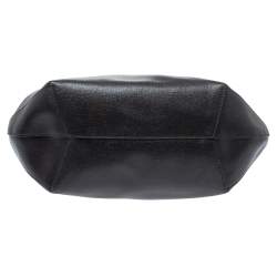 Pre Owned Furla Black Leather Alissa Tote