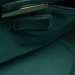 Pre Owned Furla Blue Leather Medium Metropolis Satchel