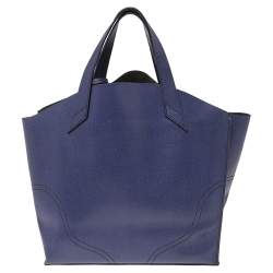 Pre Owned Furla Purple Leather Small Jucca Tote