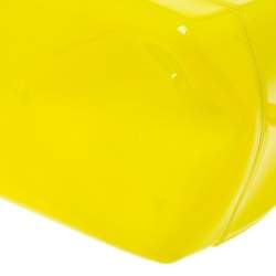 Pre Owned حقيبة فورلا كاندي مطاط بي في سي صفراء