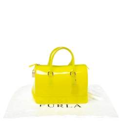 Pre Owned حقيبة فورلا كاندي مطاط بي في سي صفراء