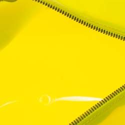 Pre Owned حقيبة فورلا كاندي مطاط بي في سي صفراء