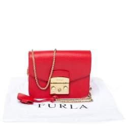 Pre Owned حقيبة كروس فورلا "ميتروبوليس" ميني جلد وردي بسلسلة