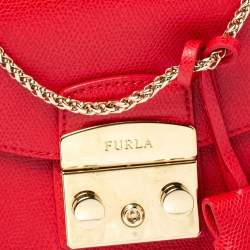 Pre Owned حقيبة كروس فورلا "ميتروبوليس" ميني جلد وردي بسلسلة