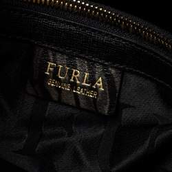 Pre Owned Furla Black Leather Medium Musa Tote