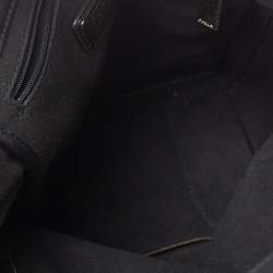 Pre Owned Furla Multicolor Leather and Calfhair Dome Satchel