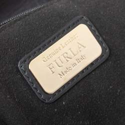 Pre Owned Furla Multicolor Leather and Calfhair Dome Satchel