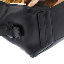 Pre Owned Furla Multicolor Leather and Calfhair Dome Satchel