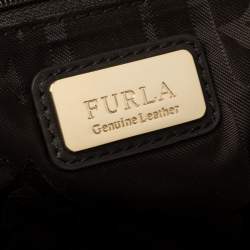 Pre Owned Furla Tri Color Leather Satchel