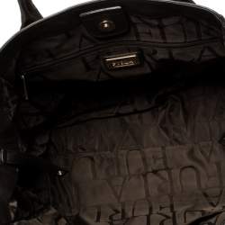 Pre Owned Furla Tri Color Leather Satchel