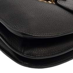 Pre Owned Furla Black Leather Ducale Top Handle Bag