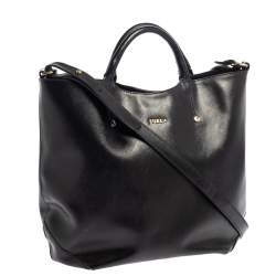 Pre Owned حقيبة يد فورلا اليسا جلد أسود