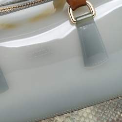 Pre Owned Furla Multicolor Rubber and Snakeskin Embossed Leather Medium Candy Satchel