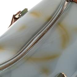 Pre Owned Furla Multicolor Rubber and Snakeskin Embossed Leather Medium Candy Satchel