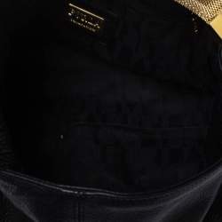 Pre Owned Furla Black Leather Luna Hobo