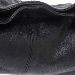 Pre Owned Furla Black Leather Luna Hobo