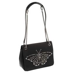 Pre Owned Furla Black Leather Deliziosa Flap Shoulder Bag