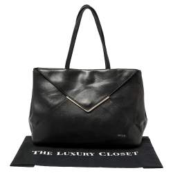 Pre Owned Furla Black Leather Kelis Tote