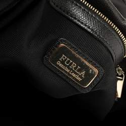 Pre Owned Furla Black Leather Kelis Tote