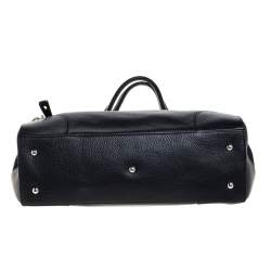 Furla Black Textured Leather Hobo