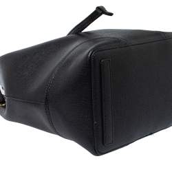 Pre Owned حقيبة فورلا باكت أربطة ستاسي جلد أسود