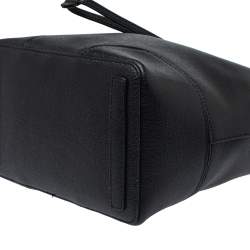 Pre Owned حقيبة فورلا باكت أربطة ستاسي جلد أسود