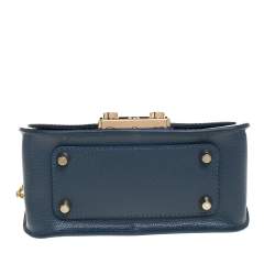 Pre Owned حقيبة كروس فورلا متروبوليس صغيرة سلسلة جلد أزرق