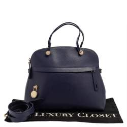 مملوكة مسبقًا حقيبة فورلا بيبر دومي جلد أزرق