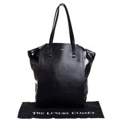 مملوكة مسبقًا حقيبة يد فورلا جلد لامع و جلد أسود 