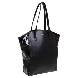 مملوكة مسبقًا حقيبة يد فورلا جلد لامع و جلد أسود 