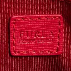 مملوكة مسبقًا Furla Red Leather Mini Metropolis Crossbody Bag
