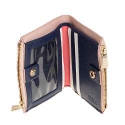 Furla Pink Leather Compact Wallet