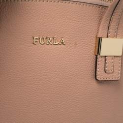 Pre Owned حقيبة فورلا اميلي جلد مُحبب وردي 