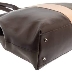 Pre Owned Furla Tri Color Leather Tote