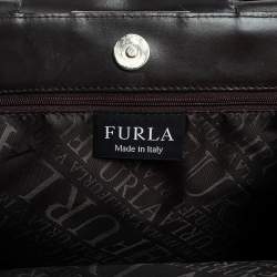 Pre Owned Furla Tri Color Leather Tote