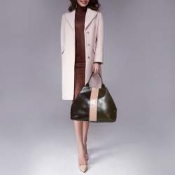 Pre Owned Furla Tri Color Leather Tote