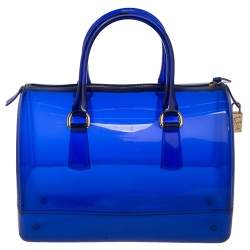 Pre Owned حقيبة فورلا كاندي متوسطة مطاط أزرق