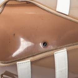 Pre Owned Furla Tri Color Rubber and Leather Medium Candy Satchel