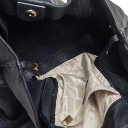 Pre Owned Furla Black Soft Leather Tote