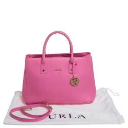 Pre Owned حقيبة يد فورلا ليندا جلد وردي